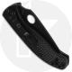 Spyderco Tenacious Lightweight C122PSBBK - Value Folder - Part Serrated Black Blade - Liner Lock - Black FRN