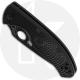 Spyderco Tenacious Lightweight C122PSBBK - Value Folder - Part Serrated Black Blade - Liner Lock - Black FRN