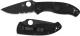 Spyderco Tenacious Lightweight C122PSBBK - Value Folder - Part Serrated Black Blade - Liner Lock - Black FRN