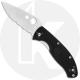 Spyderco Tenacious Lightweight Knife C122PSBK - Value Priced Folder - Part Serrated - Liner Lock - Black FRN Handle