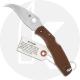 Spyderco Matriarch C12PBN - 2010 Sprint Run - Plain Edge - Brown FRN - Discontinued Item - Serial # - BNIB - Japan Made