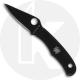 Spyderco Bug Slip Joint Knife - C133BKP - Black 3Cr13 Drop Point - Black Stainless Steel - Key Ring Hole