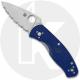 Spyderco Persistence Lightweight CPM S35VN C136SBL - Serrated - Blue FRN - Liner Lock Folder