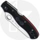 Spyderco Rescue 3 Lightweight - C14FSBKRD3 - Thin Red Line - Serrated - Black / Red FRN