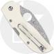 Spyderco Chaparral C152GPIVD Knife - Damasteel Leaf - Ivory G10