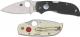 Spyderco Chaparral Sun and Moon C152GSMP - White G10 Side with Red Sun Inlay - Black G10 Side with Pearl Moon Inlay - Lock Back