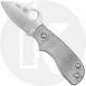 Spyderco Squeak C154TIP Knife - Sprint Run - Leaf Shaped Elmax - Titanium - Serial Number - BNIB