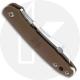 Spyderco Roadie Knife - C189PBN - Non Locking Sheepfoot - Brown FRN - Made in Italy
