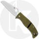 Spyderco C217GSSF Caribbean Rust Proof Serrated Sheepfoot Blade Yellow and Black G10 Compression Lock Folder