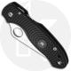 Spyderco C223SBK Para 3 Lightweight EDC Knife, Serrated Satin Blade, Black FRN Handle with Compression Lock USA Made