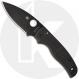 Spyderco Shaman Salt C229GMCBKP Knife - DLC CPM MagnaCut Leaf - Black G10 - USA Made