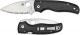 Spyderco C229GS Shaman Knife Serrated Leaf Blade, Black G10 Compression Lock Folder USA Made