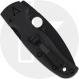Spyderco Shaman Lightweight C229SBBK Knife - DLC Serrated CTS BD1N Leaf - Black FRN - USA Made