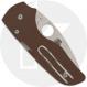 Spyderco Lil Native C230GPBN15V Knife - Sprint Run - 15V Leaf Blade - Brown G10 - USA Made