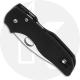 Spyderco Lil Native C230GS Knife - Serrated S30V Leaf - Black G10