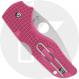 Spyderco Lil Native Lightweight C230PPN Knife - Satin CTS BD1N Leaf - Pink FRN - USA Made