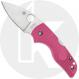 Spyderco Lil Native Lightweight C230PPN Knife - Satin CTS BD1N Leaf - Pink FRN - USA Made