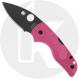 Spyderco Lil Native Lightweight C230PPNBK Knife - DLC CTS BD1N Leaf - Pink FRN - USA Made