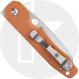 Spyderco Smock C240GPBOR Knife - Sprint Run - Satin CPM REX 121 Clip Point - Burnt Orange G10