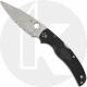 Spyderco Native Chief Lightweight C244PSBK Knife - Part Serrated CTS BD1N - Black FRN - USA Made