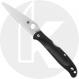 Spyderco Charisma Lightweight C259PBK Knife - Satin CTS BD1N Blade - Black FRN - USA Made