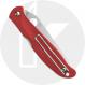 Spyderco Charisma Lightweight C259PRD Knife - Satin CTS BD1N Blade - Red FRN - USA Made