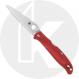 Spyderco Charisma Lightweight C259PRD Knife - Satin CTS BD1N Blade - Red FRN - USA Made