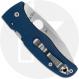 Spyderco Bodacious C263GPCBL Knife - Satin CPM SPY27 Leaf - Cobalt Blue G10 - USA Made