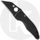 Spyderco MicroJimbo Salt C264GMCBKP Knife - DLC CPM MagnaCut Wharncliffe - Black G10 - USA Made