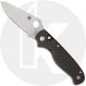 Spyderco ButtonUp C275CFPS Knife - Satin Part Serrated 8Cr13MoV Modified Clip Point - Carbon Fiber/G10 Laminate
