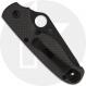 Spyderco ButtonUp C275CFPSBK Knife - Black Oxide Part Serrated 8Cr13MoV Modified Clip Point - Carbon Fiber/G10 Laminate