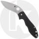 Spyderco Retract C276GP Knife - Satin 9Cr18MoV Curved Blade - Black G10- USA Made