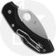 Spyderco C28FPWCBK2 Dragonfly 2 Wharncliffe Knife - 2.28 Inch Wharncliffe Blade - Black FRN Handle