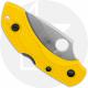 Spyderco Dragonfly 2 Lightweight Salt C28SYL2 Knife - Serrated H-2 - Yellow FRN