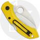 Spyderco Dragonfly 2 Lightweight Salt C28SYL2HB Knife - Serrated H-2 Hawkbill - Yellow FRN