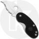 Spyderco Cricket Lightweight C29SBK Knife - Serrated ATS-55 Reverse S - Black Zytel - Discontinued - BNIB