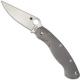 Spyderco Military Knife, Fluted Titanium, SP-C36TIFP