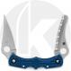 Spyderco Dyad Jr. Lightweight C39P&SCBL Knife - Sprint Run - CPM SPY27 Clip Blade and Serrated Sheepfoot - Cobalt Blue FRN