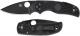 Spyderco Native 5 FRN Knife C41PBBK5 Black DLC Plain Edge Blade Black FRN Lock Back USA Made