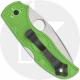 Spyderco Native 5 Salt C41SGR5 - LC200N - Serrated - Green FRN - Back Lock - USA Made