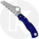 Spyderco Rescue 79mm Knife - C45SBL - Serrated Sheepfoot - Blue FRN - Discontinued Item - Serial # - BNIB