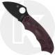 Spyderco Meerkat Lightweight C64BGBKP Knife - Sprint Run - Black CTS PD#1 Leaf - Burgundy FRN - Phantom Lock