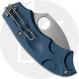 Spyderco Meerkat Lightweight C64PCBL Knife - Sprint Run - CPM SPY27 Leaf - Cobalt Blue FRN - Phantom Lock