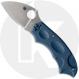 Spyderco Meerkat Lightweight C64PCBL Knife - Sprint Run - CPM SPY27 Leaf - Cobalt Blue FRN - Phantom Lock