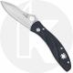 Spyderco Vesuvius C66PBK - ATS-34 Drop Point - Black FRN with Silver Bug Inlay - Discontinued Item - Serial Numbered - BNIB - 20