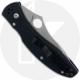 Spyderco Vesuvius C66PSBK - Part Serrated ATS-34 Drop Point - Black FRN with Silver Bug Inlay - Discontinued Item - Serial Numbe
