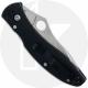 Spyderco Vesuvius C66PSBKI - Part Serrated ATS-34 Drop Point - Black FRN with Blue Shell Inlay - Discontinued Item - Serial Numb