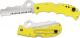 Spyderco Assist Salt Knife - Part Serrated H-2 - Yellow FRN