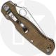 Spyderco Para Military 2 Knife - C81MPCW2 - Cru-Wear Blade - Brown Canvas Micarta - Compression Lock - USA Made
