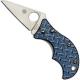 Spyderco Spin Knife, Limited Blue Nishijin, SP-C86GFBLP